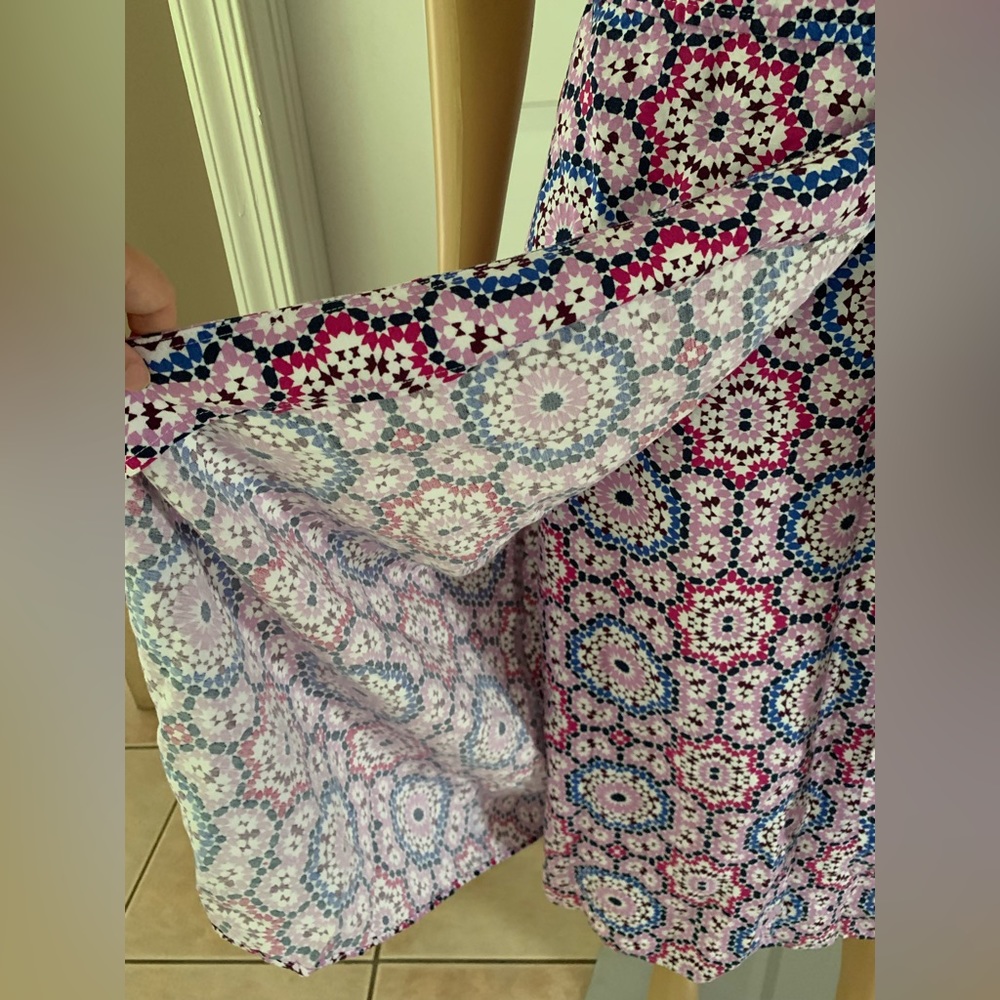 LOFT Mosaic Midi Wrap Skirt - Picture 6 of 15